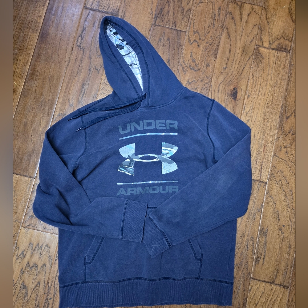 Under Armour Blue Sweatshirt Hoodie sz M